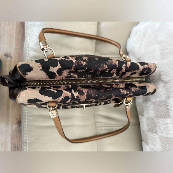 COACH Madison Madeline east west satchel in Ocelot Excellent used condition EUC - Picture 13 of 17